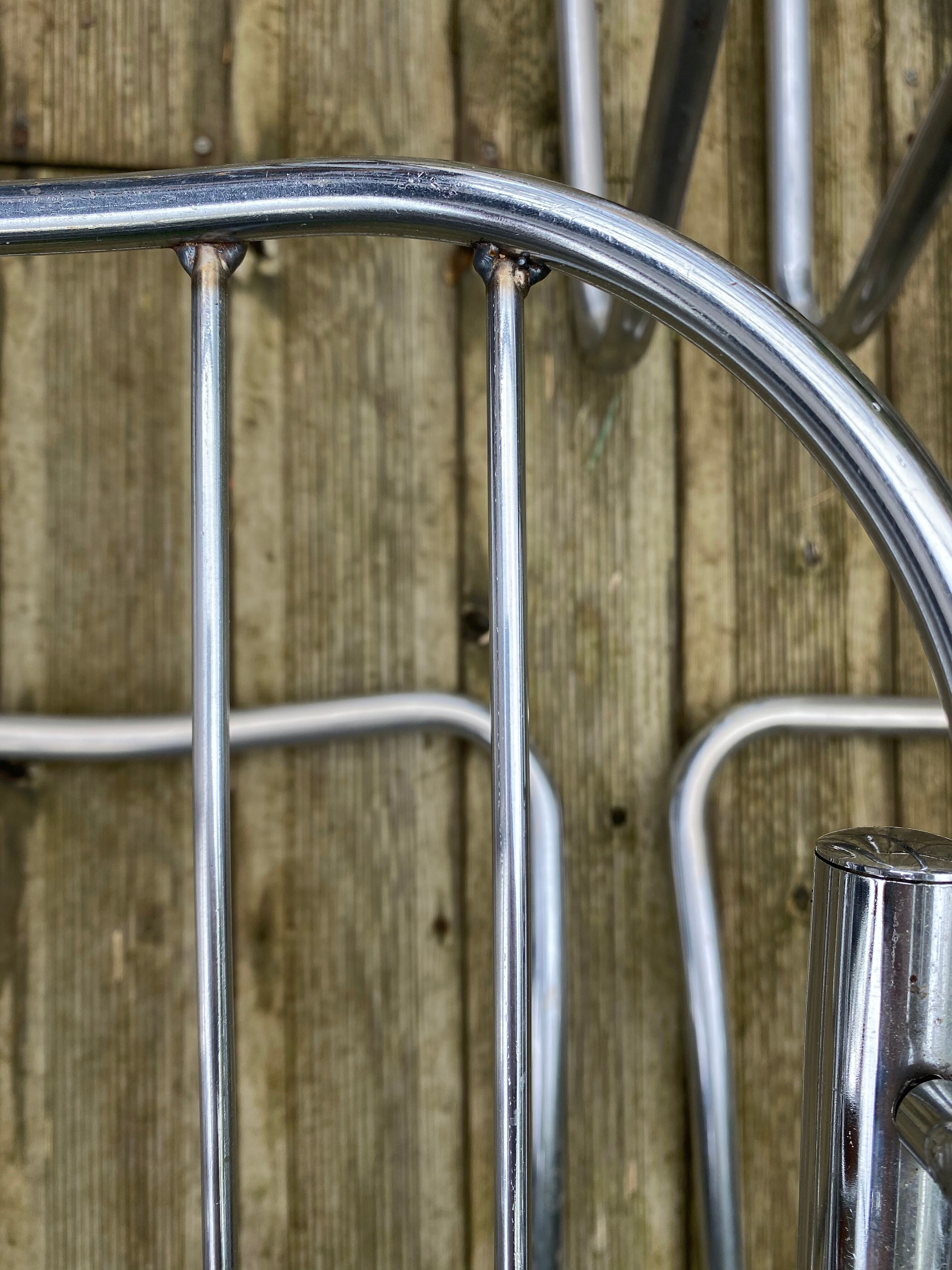 6 Gastone Rinaldi chrome chairs from the 70s