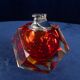 Faceted Murano Sommerso Glass Table Lighter by Alessandro Mandruzzato Italy 1970