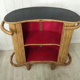 Vintage bamboo and rattan bar