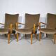 Mid Century Lounge Armchairs with Velvet Upholstery, Set of 3, 1960s
