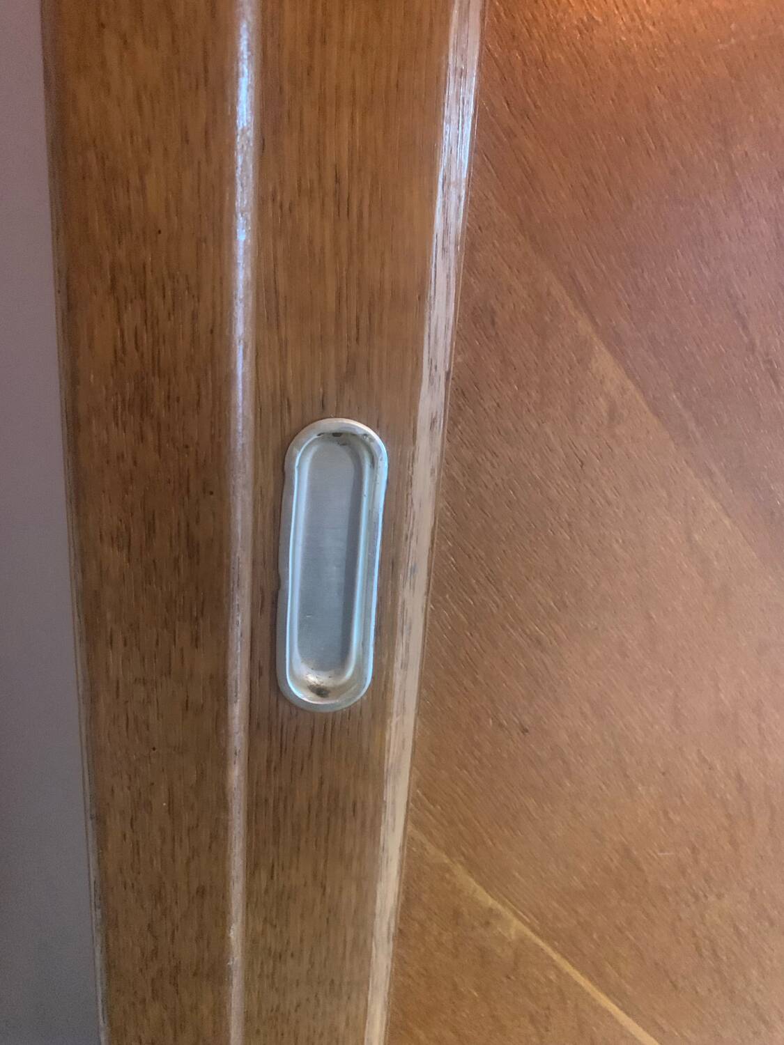 Vintage wardrobe with compass feet