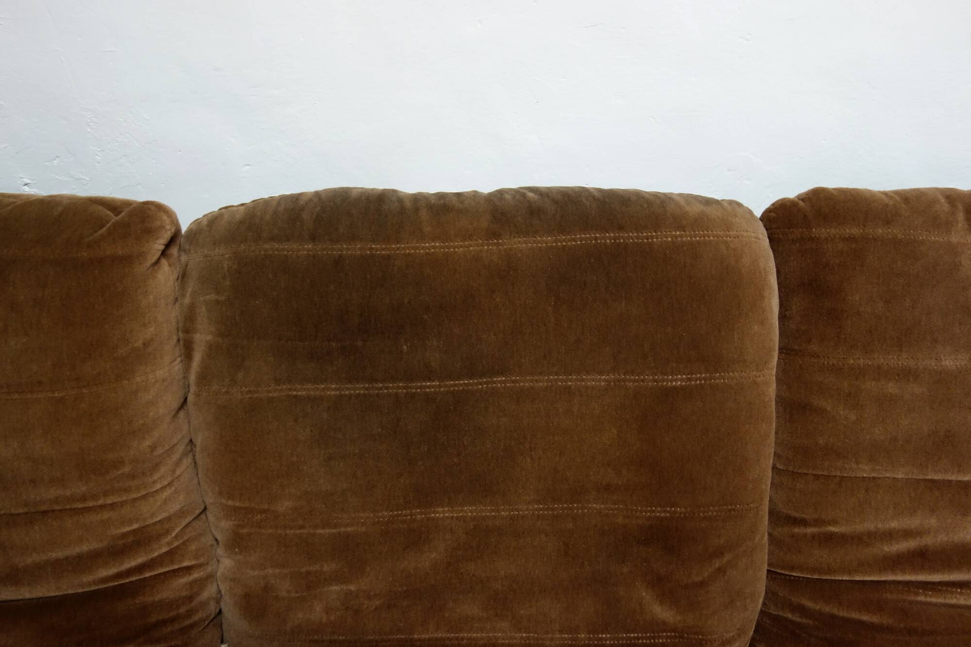 3-seater marsala model sofa by Michel Ducaroy for Ligne Roset, 1970s.
