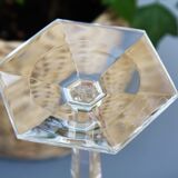 Pair of Baccarat crystal water glasses model Compiègne