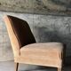 Armchair in wood and beige fabric, France 1940