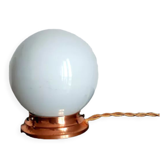 Art deco opaline table lamp