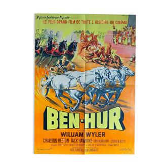 Affiche cinéma "Ben-Hur" Charlton Heston 60x80cm 1960