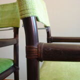 2 chaises vintage en rotin, années 1970