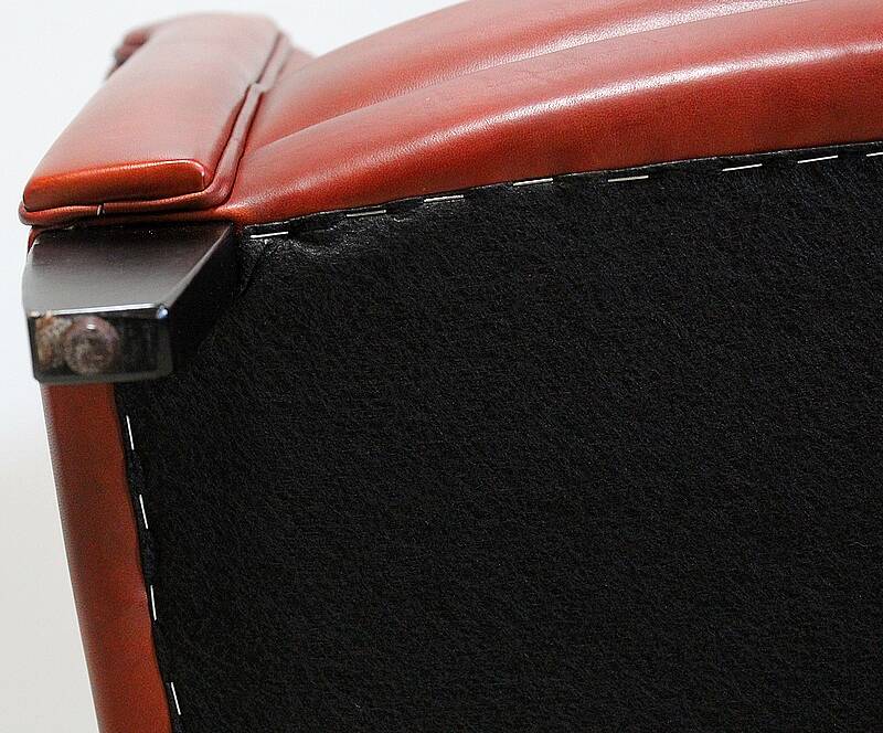 Pair of Small Club Armchairs in Sheepskin - Reproduction