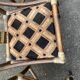 Lot de 3 Chaises fauteuils en rotin