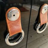 1970s sideboard in chrome and black lacquer