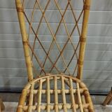 Set of 6 rattan chairs
