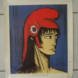 Poster Portrait of Marianne Bernard Buffet Special Edition Vittel 1989