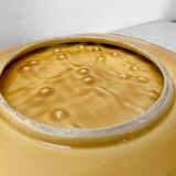 Vintage glazed ceramic dish – Sun yellow shade – 1960s