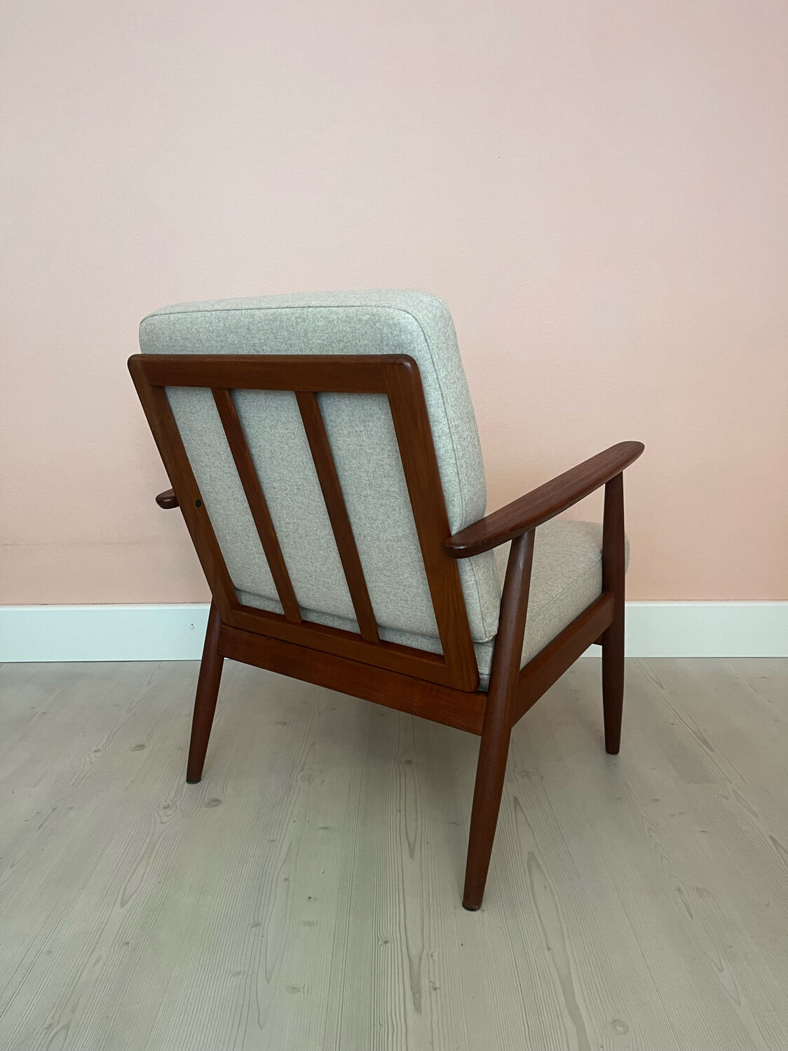 Danish midcentury teak easy chair by Getama
