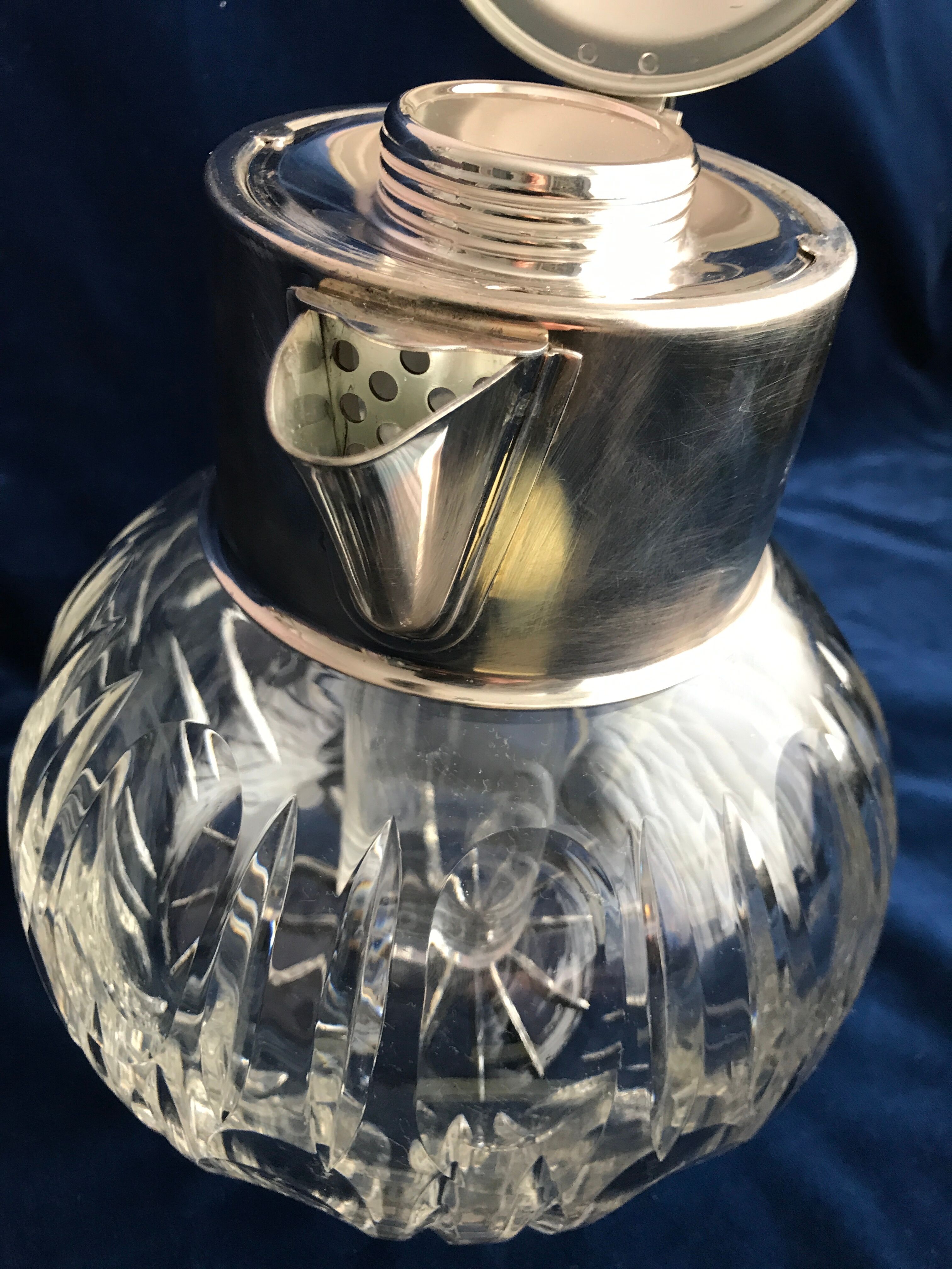 Old crystal orangeade decanter