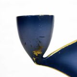 Modernist bronze candle holder