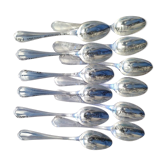 Set of 12 Christofle dessert spoons model Spatours