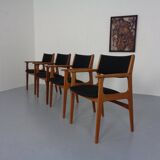 Mid-Century Danish Armchairs in Teak, 1960s, Set of 4