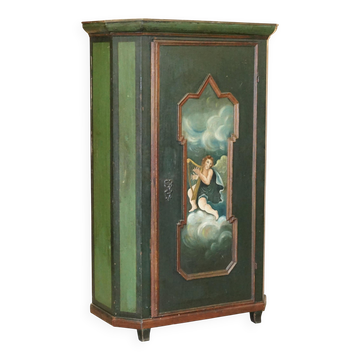 Hand-painted Swedish wardrobe circa 1800
