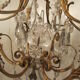 Bronze chandelier with tassels Louis XV, Louis XVI