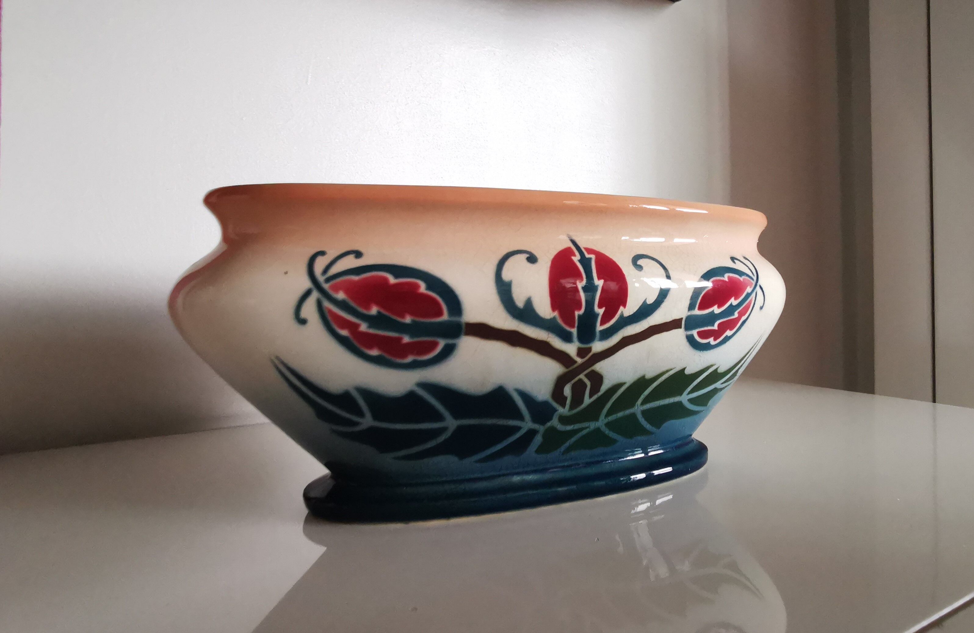 Planter – modernist planter – gustav de brum- certificate of authenticity