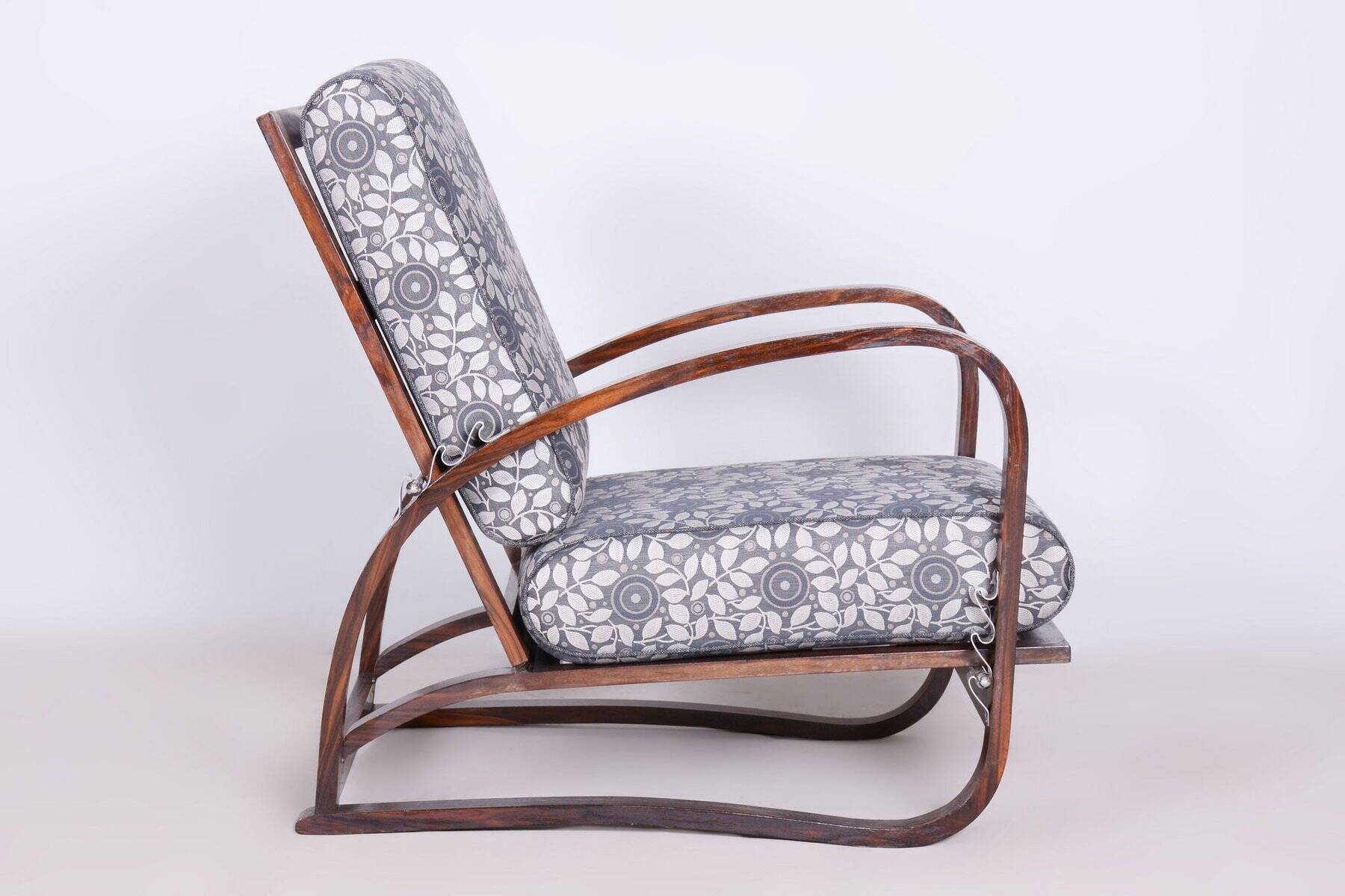 Art Deco Reclining Armchair attributed to Jindřich Halabala for Up Závody, 1920s