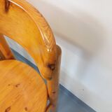 Set of 2 vintage Scandinavian chairs by Rainer Daumiller in pine from the 1960s.