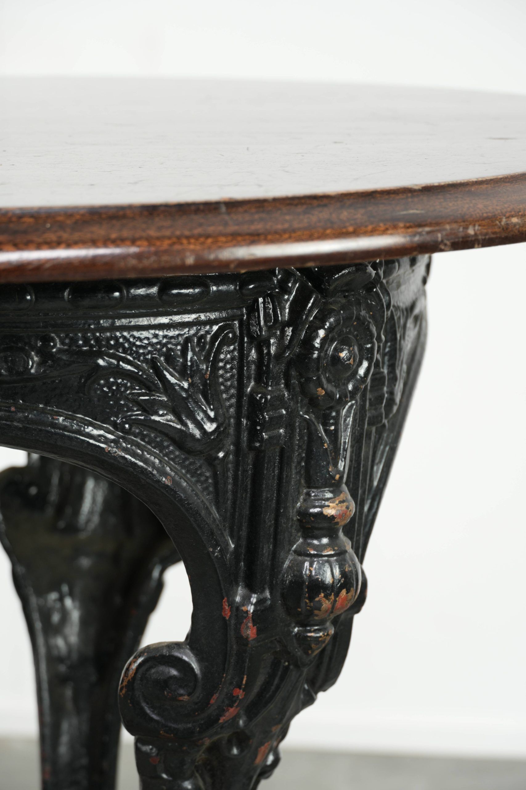 Antique English pub/bistro/side table from the 19th century
