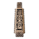 Modernist ceramic vase, signed, with incised geometric tribal decoration.