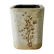Vase en grès émaillé herbier Raymonde Leduc Vallauris