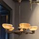 Decorative lustre from the early 1900s, in bronze and alabaster, Swedish Jugend.