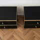 Pair of bedside tables Maison Roméo Paris by Jean-Claude Mahey, 1970s