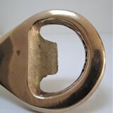 Modernist solid brass bottle opener by Carl Auböck