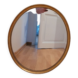 Oval beveled mirror