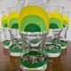 Série de 6 verres vintage Italy