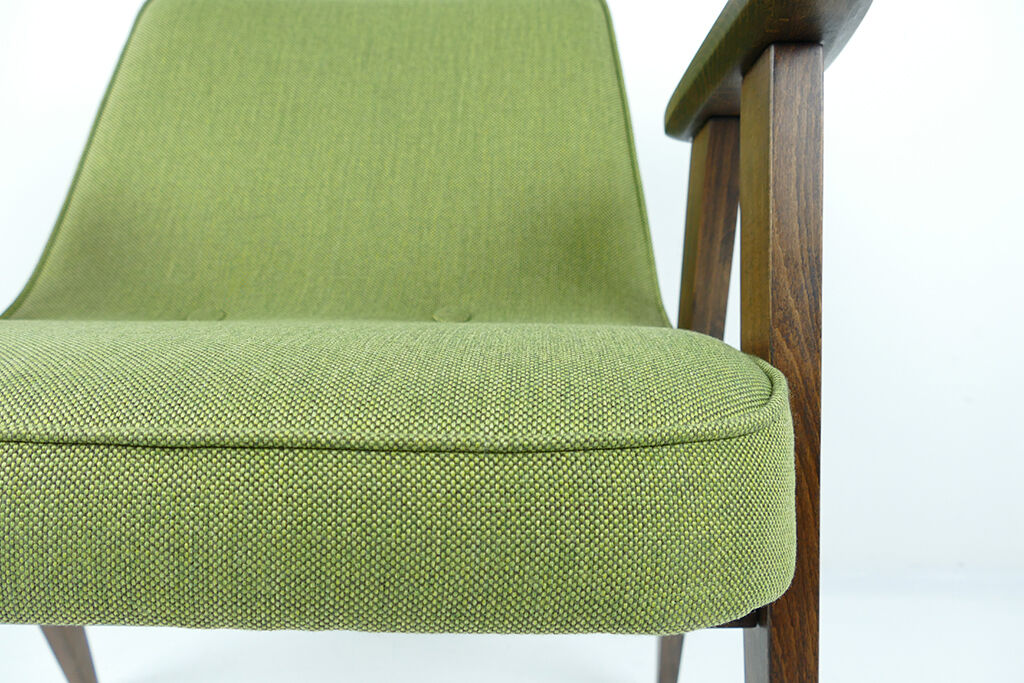 Pair Of Vintage Danish Style Green Armchair 60'S