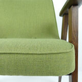 Paire de fauteuils vert de style danois vintage 60's