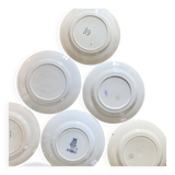 8 mismatched old plates