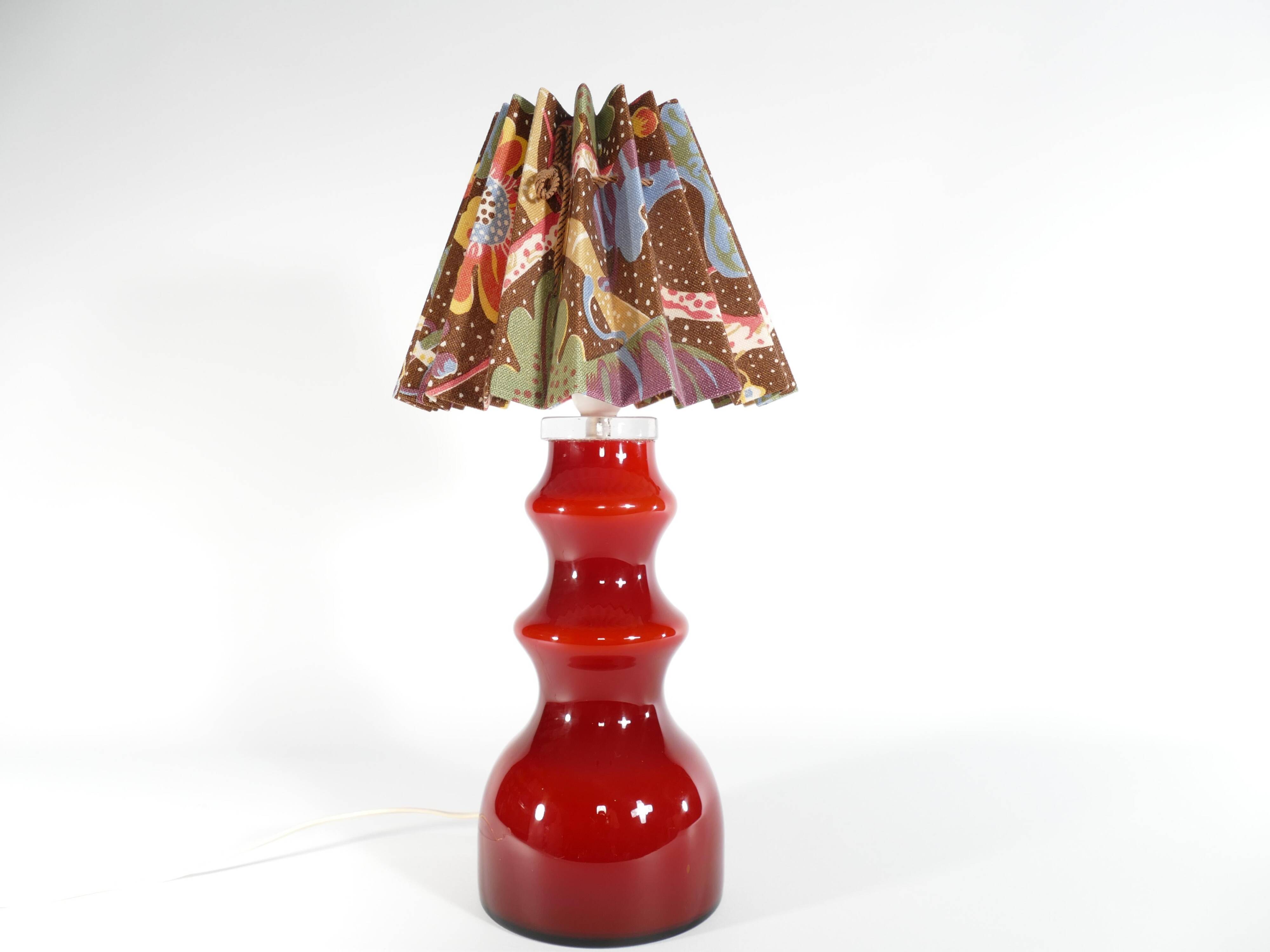 Scandinavian Modern Oxblood Red Table Lamp  by Gert Nyström for Hyllinge