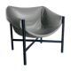 Falstaff Grey Leather Armchair by Stefan Diez for Dante Goods and Bads