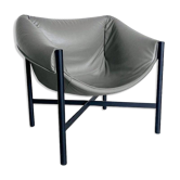 Falstaff Grey Leather Armchair by Stefan Diez for Dante Goods and Bads