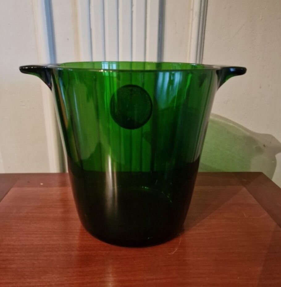 Vintage henriot glass champagne bucket