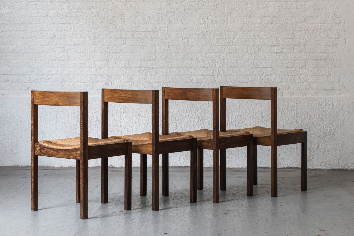 Set of 4 dining chairs by Gerard Geytenbeek for AZS Furniture, Dutch design 1960’s