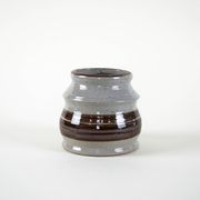 Grey ceramic vase, Danish design, 1960s, made in Denmark