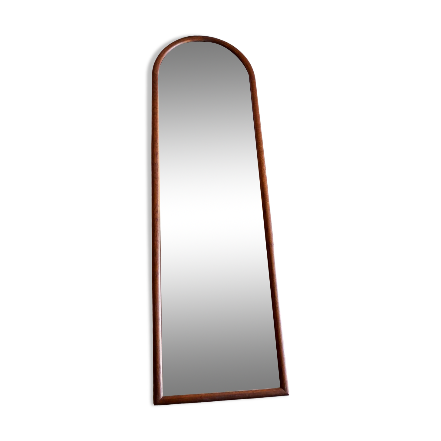 Large vintage wooden wall mirror