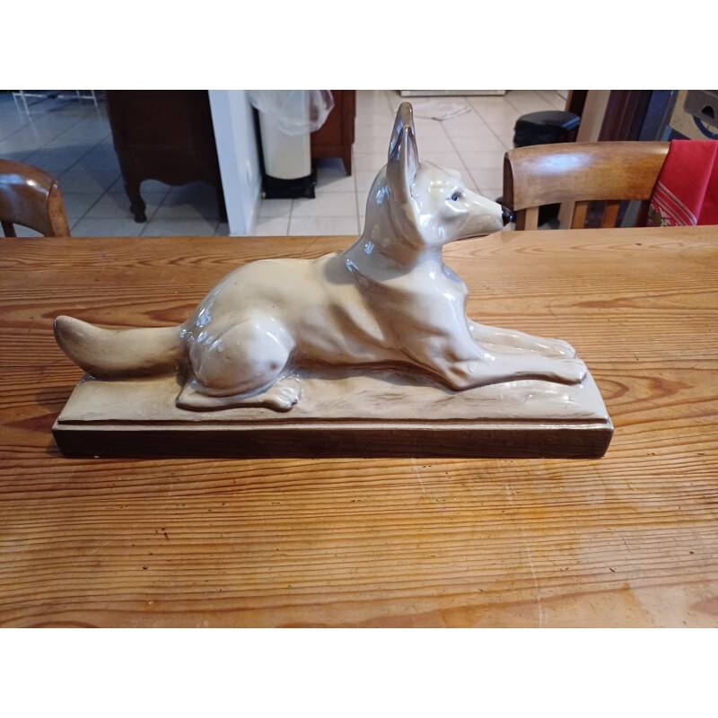 "Dog" earthenware by: L.François