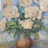 Painting of flowers by Henri Boez