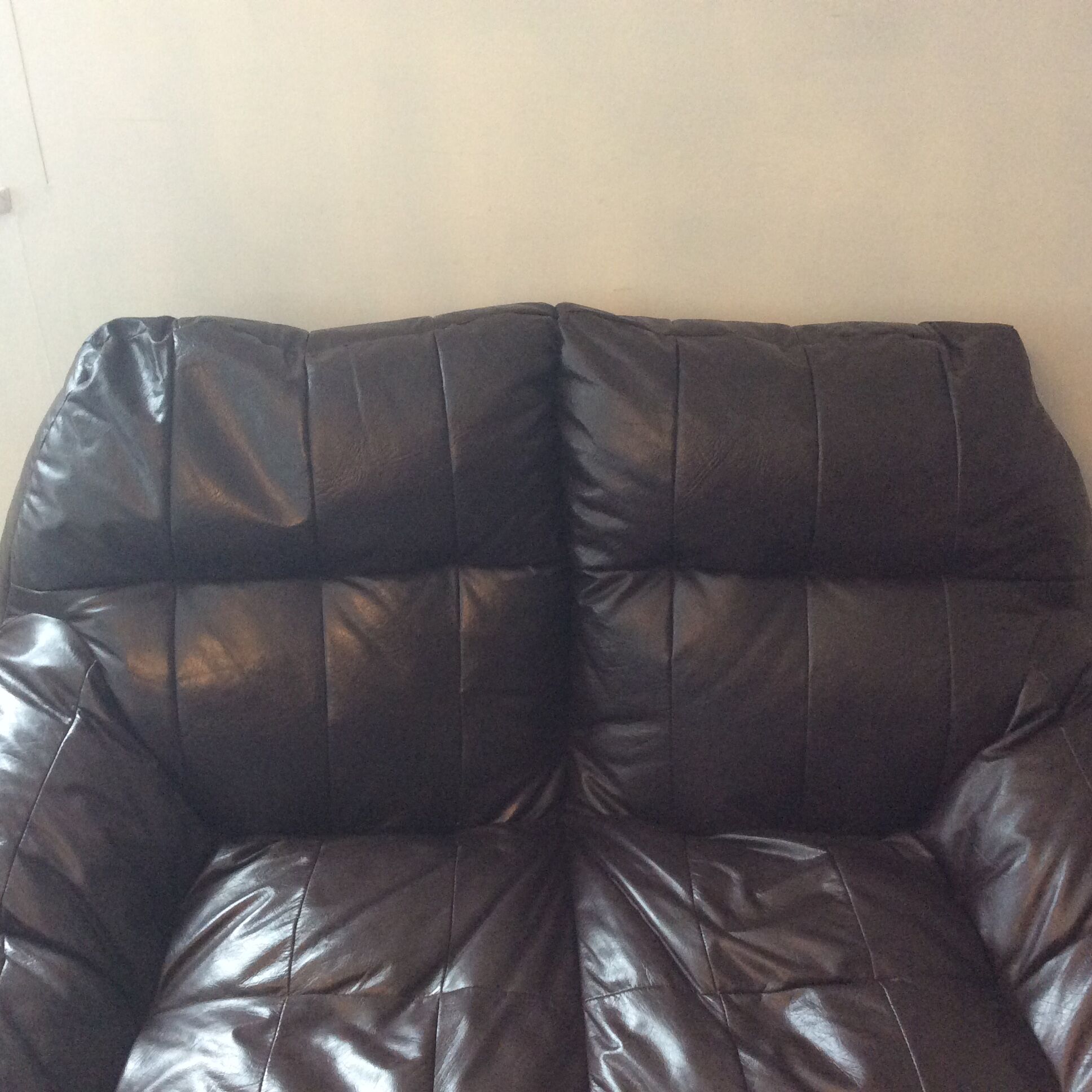 Set of the 70s sofa with heater and its 2 beanbags