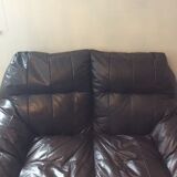 Set of the 70s sofa with heater and its 2 beanbags