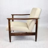 Beige boucle armchair , 1970s
